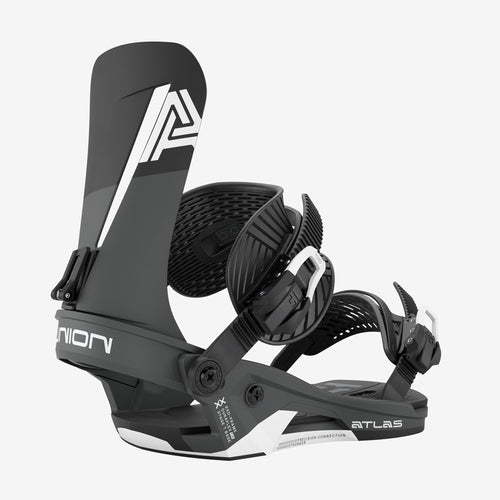 union atlas kazu snowboard bindings light grey / medium - - 2025 (Clearance new 2 layer toe strap. Custom House X Kazu Kokubo